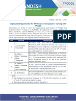 Circular - Employment Advertisement - BA Cell - TPCODL