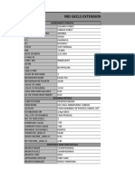 Gecls Extension Input Sheet