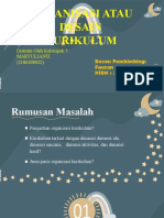 Organisasi Atau Desain Kurikulum