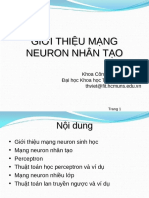 Bài giảng Giới thiệu mạng neuron nhân tạo - Tô Hoài Việt - 997606