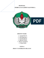 Proposal Praktek Pembuatan Karpet Kain Perca - Kel. 3 XI IPA 6