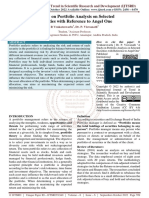 A Study On Portfolio Analysis On Selected Securities With Reference To Angel One