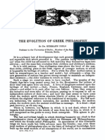 Diels H The Evolution of Greek Philosophy