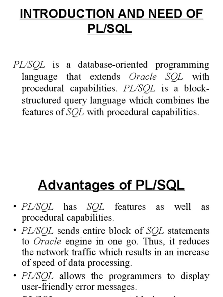 Plsql pdf pl sql sql