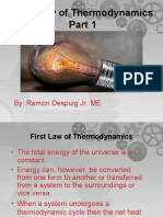 Thermodynamics 1 First Law