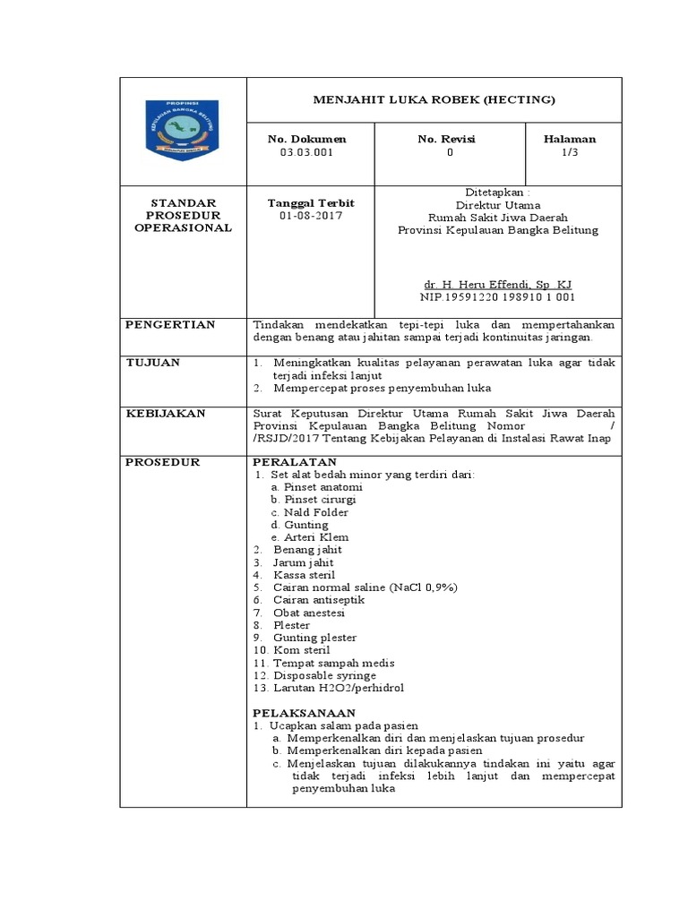 SPO Revisi RANAP PERUBAHAN KUTILANG | PDF