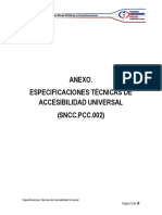 Anexo Especificaciones Tecnicas de Accesibilidad Universal