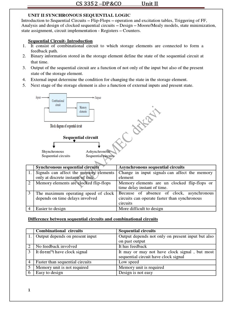 Synchronous Sequential Logic Overview | PDF | Logic Gate | Computing