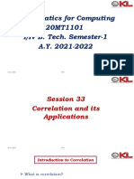 CO 4 Session 33 Correlation and Its Applications