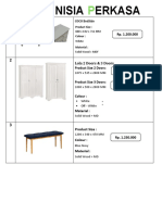 PT FUNISIA PERKASA furniture price list