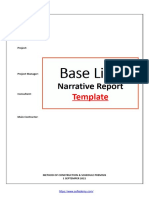 Baseline Narrative Report Template