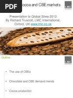 World Cocoa and CBE Markets - Presentation To Global Shea 2013