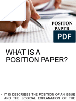 Positon Paper