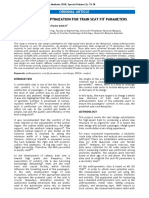 Ergonomic Design Optimization For Train Seat Fit Parameters: Original Article