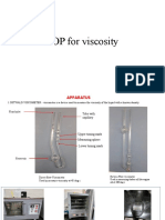 SOP for measuring oil viscosity