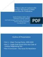 Thayer The ASEAN-China Code of Conduct in The South China Sea: The Journey Is More Important Than The Destination