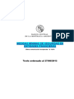 Medidas Mínimas de Seguridad en Entidades Financieras. - Última Comunicación Incorporada - A 5479