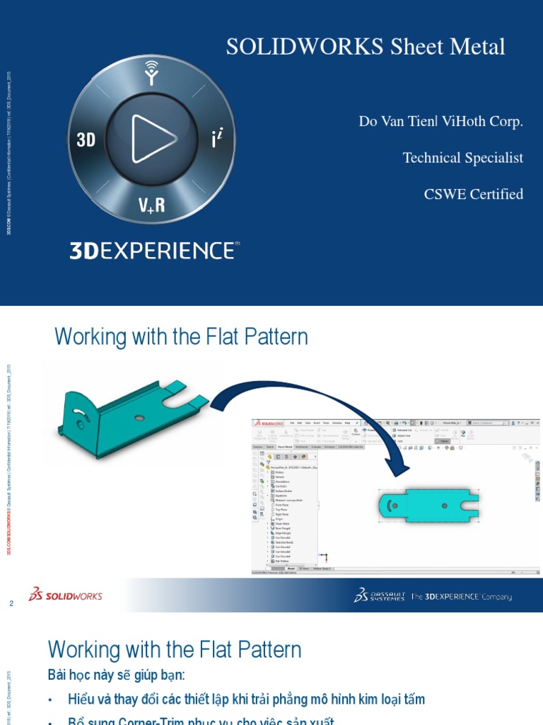 VHC - SOLIDWORKS Sheet Metal - 2 | PDF