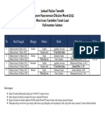 Jadwal Kajian Tematik Maret 2022