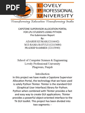 python report