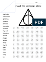 Harry - Potter - and - The - Sorcerers - Word Cross