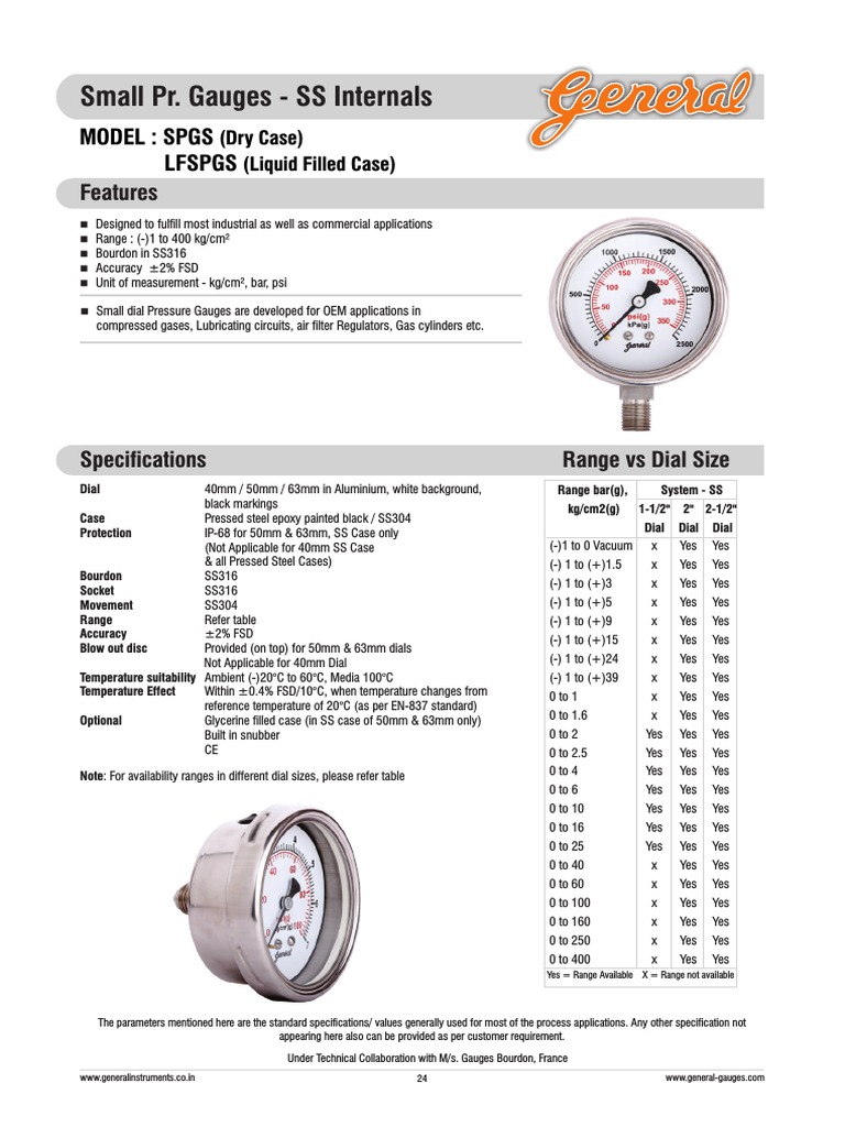 BSPT Pressure Gauge,Pressure Gauge 50mm Dial Pressure Gauge Back Connection Water Pressure Gauge Custom Engineered