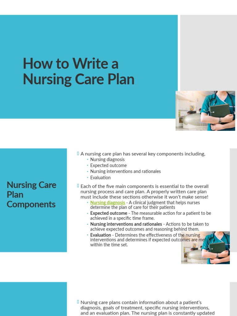 How To Write Nursing Care Plan PDF Medical Diagnosis Nursing