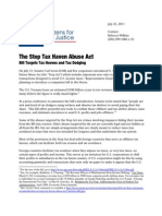 Download The Stop Tax Haven Abuse Act Summary by Citizens for Tax Justice SN60872769 doc pdf