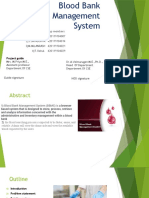 Blood Bank Management System CSE 3rd Year...