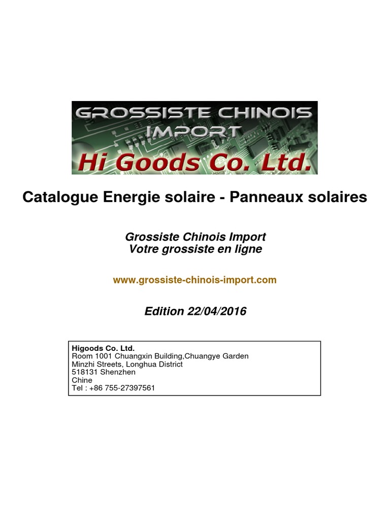 Guide Montage - Kit solaire autonome 24V – 250W + Convertisseur de