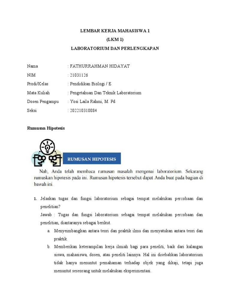 Panduan Laboratorium Pendidikan Biologi | PDF | Sains & Matematika