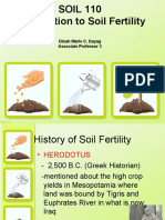 SOIL 110 Introduction to Soil Fertility