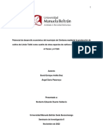 Potencial de desarrollo económico del municipio de Cimitarra mediante la producción de cultivo de Limón Tahití