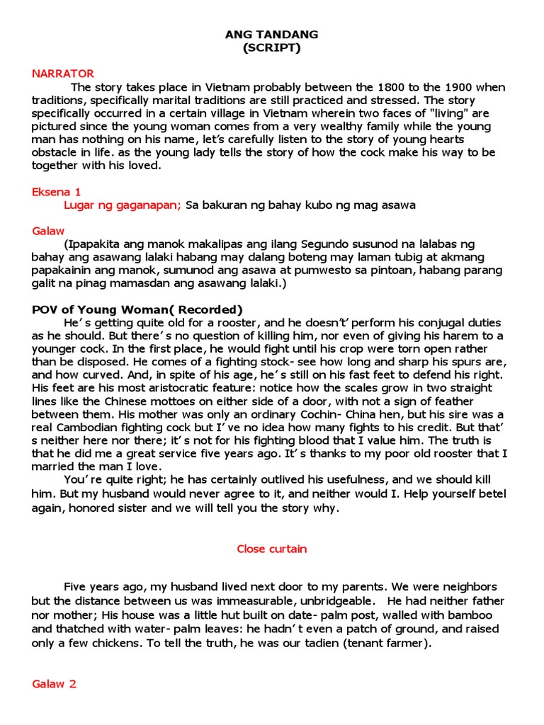 Ang Tandang Script | PDF