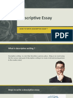 Descriptive Essay