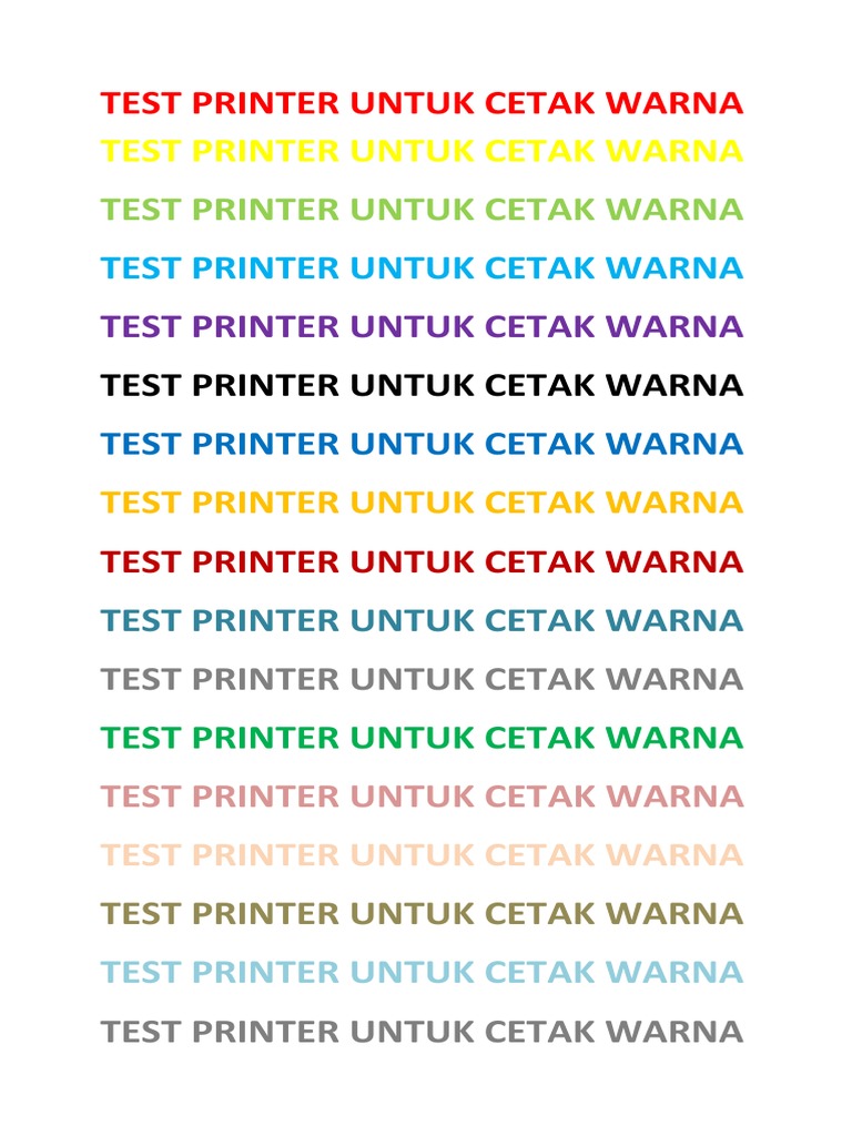 Test Printer Cetak Warna Pdf