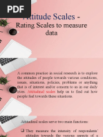 Attitudinal Scales