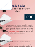 Attitudinal Scales