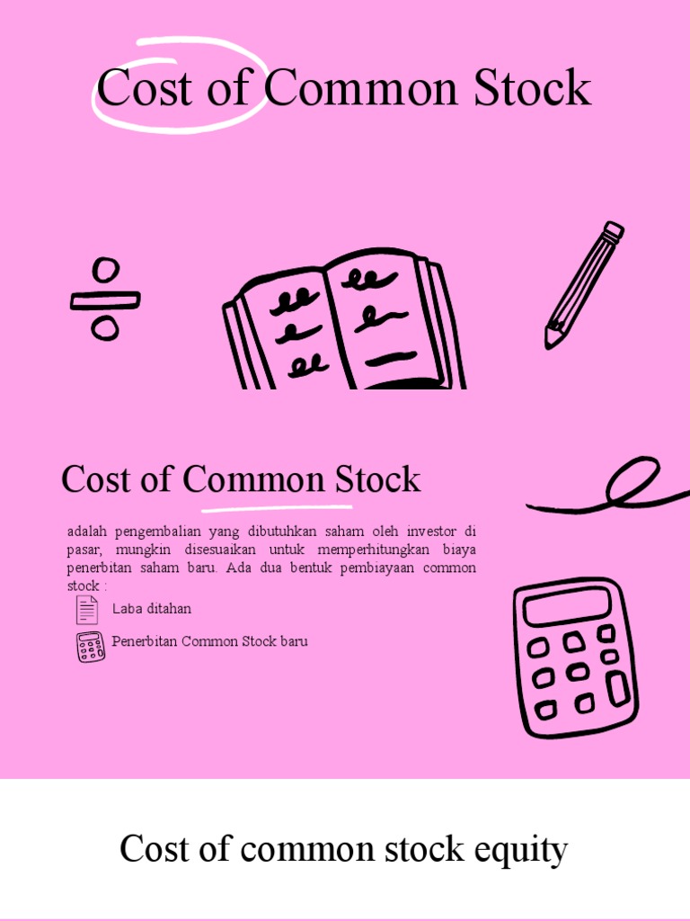 Cost of common stock pdf