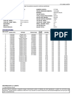 Hoja de liquidación crédito vehicular cliente ANTHUANET CHIPOCO
