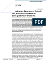 Coordination Dynamics of Thoracic and Abdominal Movements During Voluntary Breathing