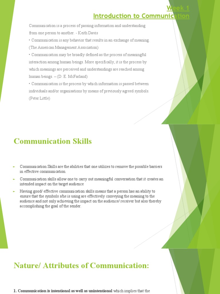 Intro To Comm | PDF | Communication | Cognition