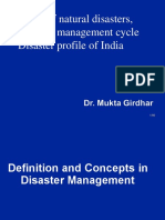 Definition and Concepts in Disaster Management Disaster