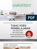 Tugas 9 Materi Video Pembelajaran PPG 2022 Aqidah Akhlaq