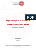 Regulating the Off Balance Sheet Exposure of Banks