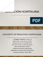 Concepción de Pedagogía Hospitalaria