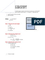 Week 3. Volume - Weight Rel Problems Set 1