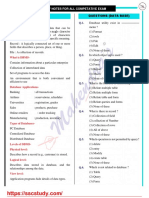 COMPETITIVE EXAM DATABASE STUDY NOTES