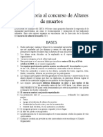 Convocatoria Al Concurso de Altares de Muertos