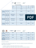 1st Term Exam Timetable Boys Section